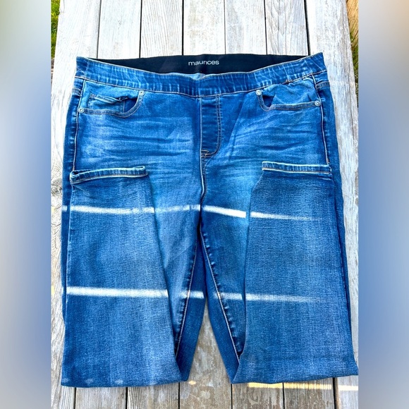 Maurices Pants - Maurices Skinny Denim Pull On Jeans - Size 20 Short